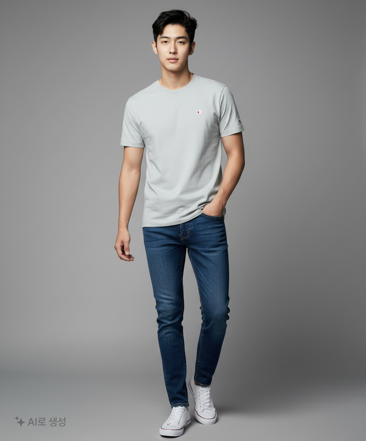 챔피온(CHAMPION) C로고 반소매 티셔츠 Light Green L