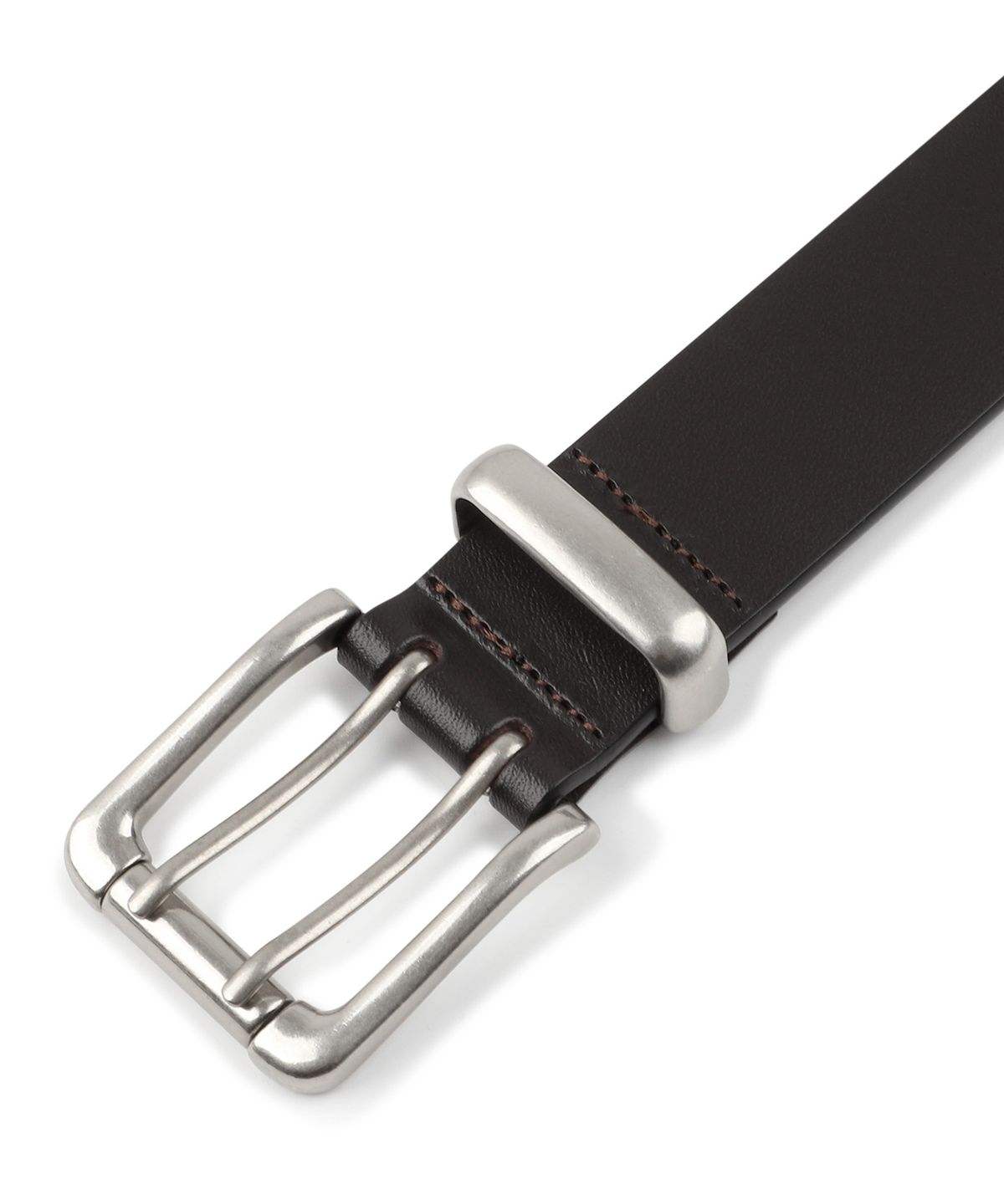 브라운브레스(BROWNBREATH) TAG DOUBLE PIN LEATHER BELT (2colors)