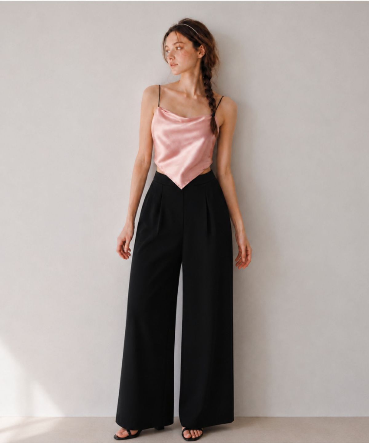 블랙크러쉬(BLACRUSH) Ice Cooling Wide Pants / 블랙