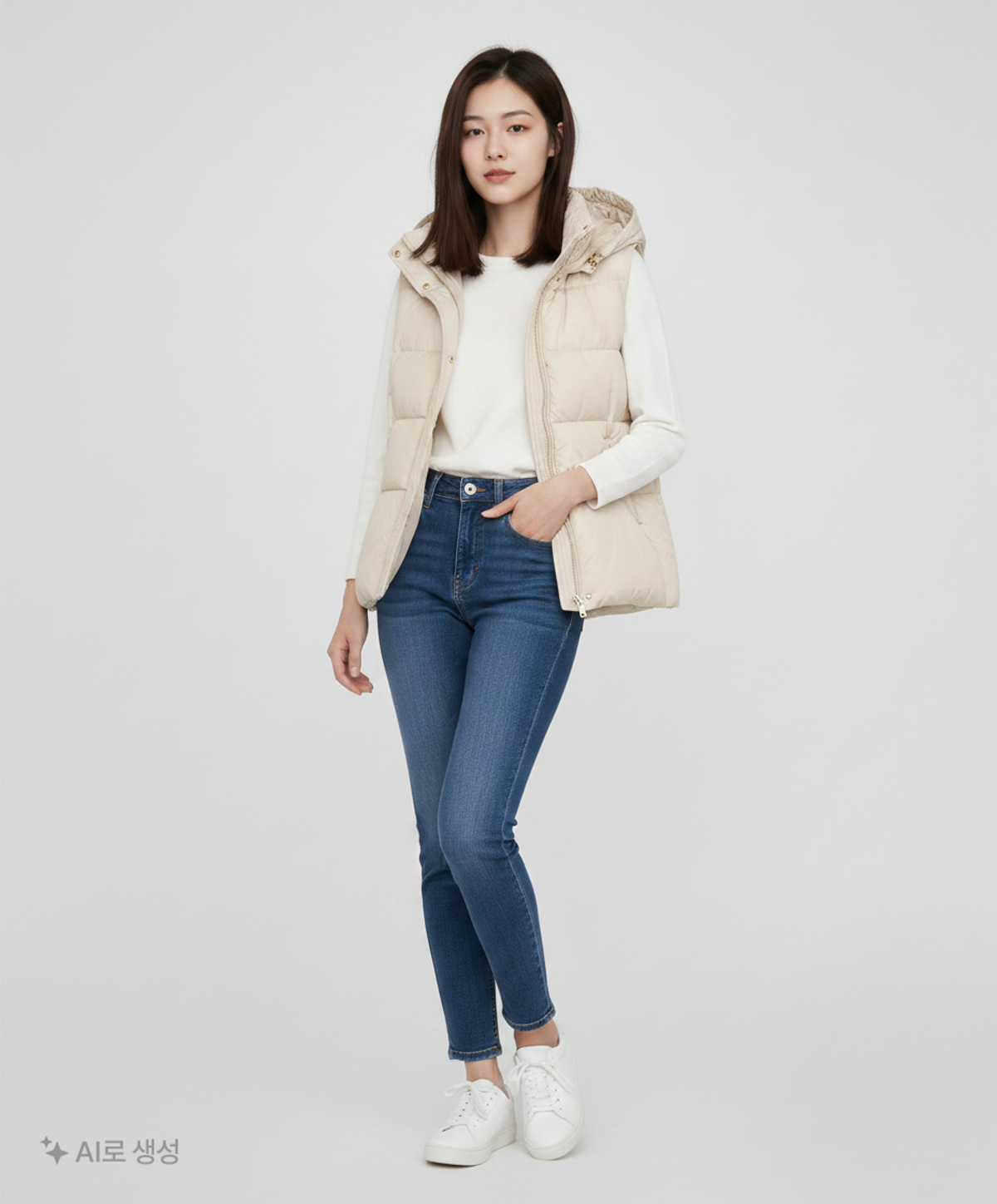 미쏘(MIXXO) 패딩 베스트 L
