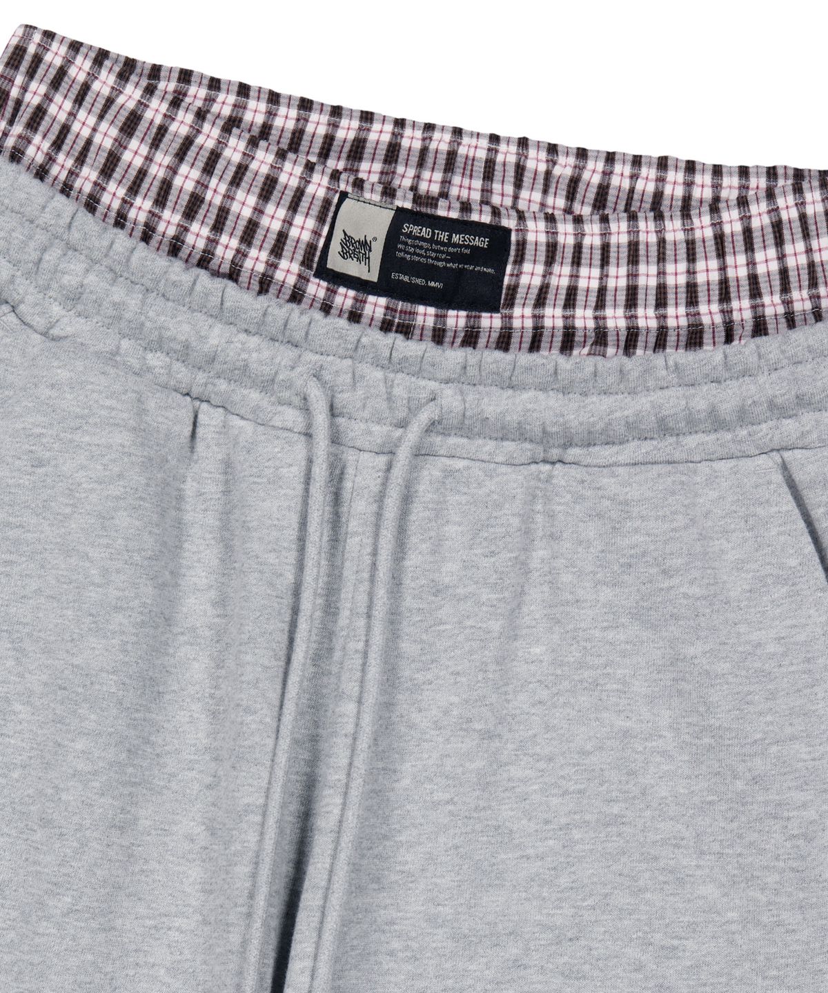 브라운브레스(BROWNBREATH) W CHECK SAGGING PANTS (2colors)