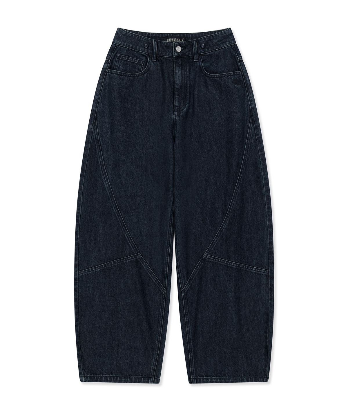 브라운브레스(BROWNBREATH) W SHIRTS LAYERED DENIM PANTS (2colors)