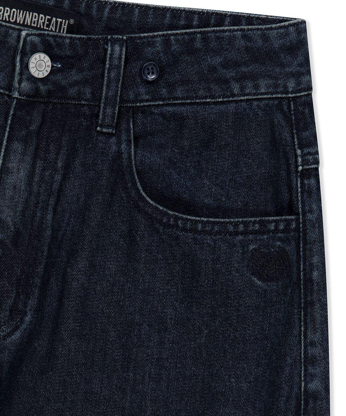 브라운브레스(BROWNBREATH) W SHIRTS LAYERED DENIM PANTS (2colors)