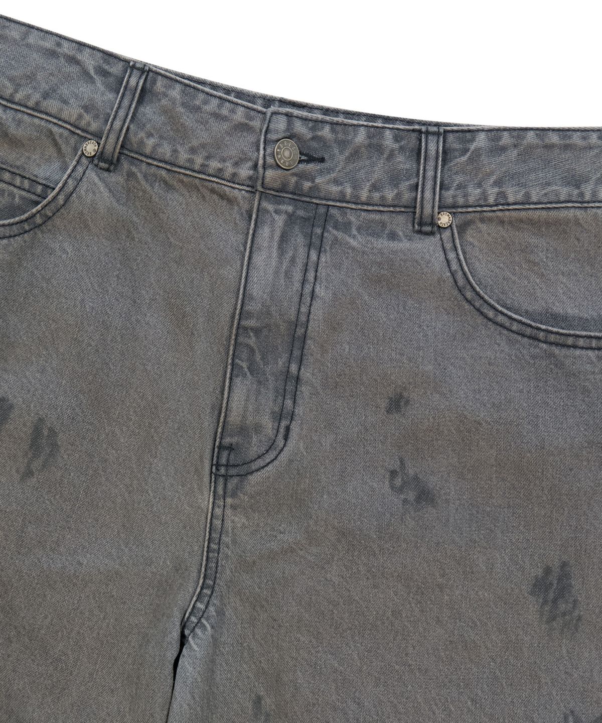 브라운브레스(BROWNBREATH) DIRTY WASHED DENIM PANTS