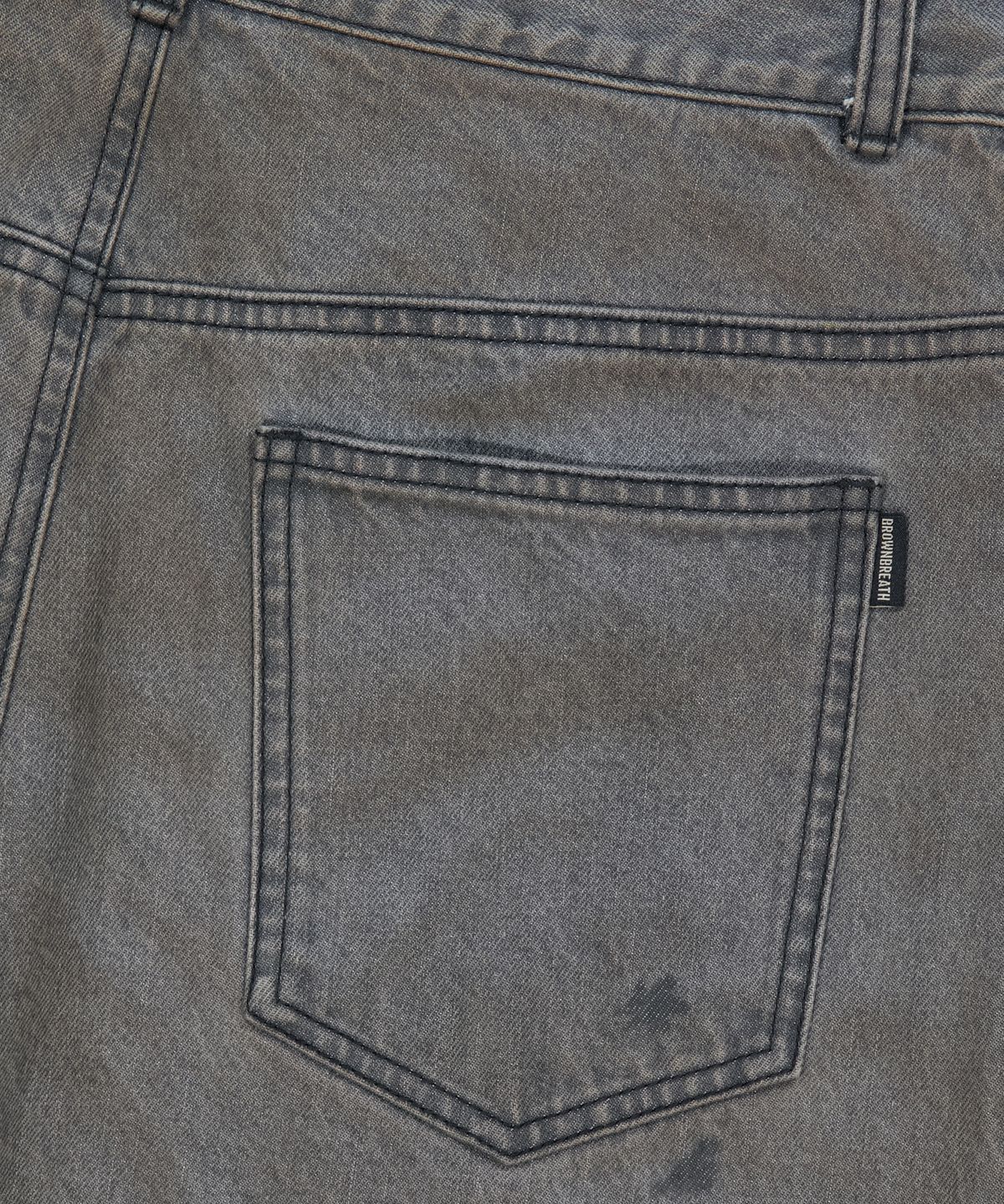 브라운브레스(BROWNBREATH) DIRTY WASHED DENIM PANTS