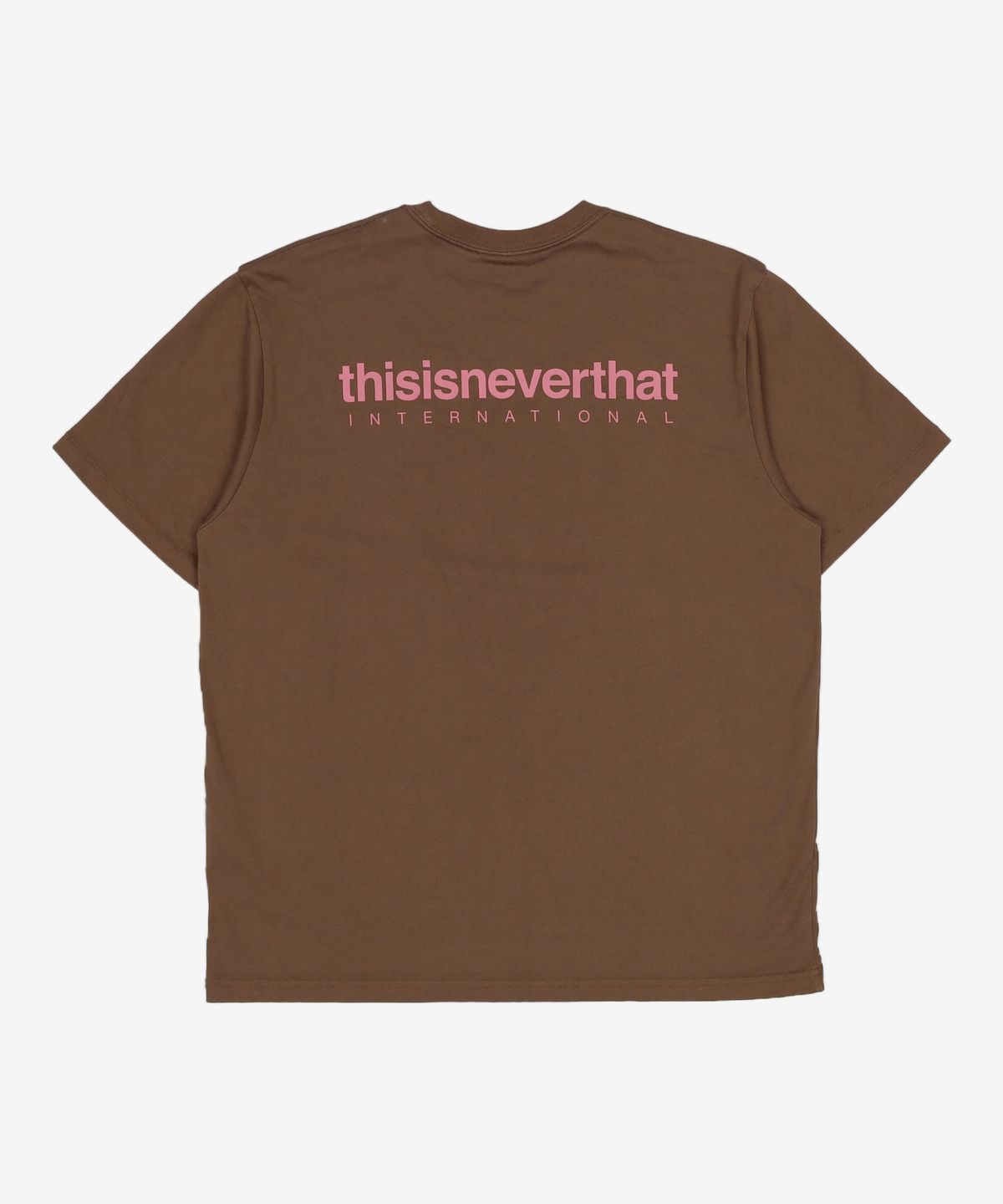 디스이즈네버댓(THISISNEVERTHAT) INTL. Logo Tee Brown L