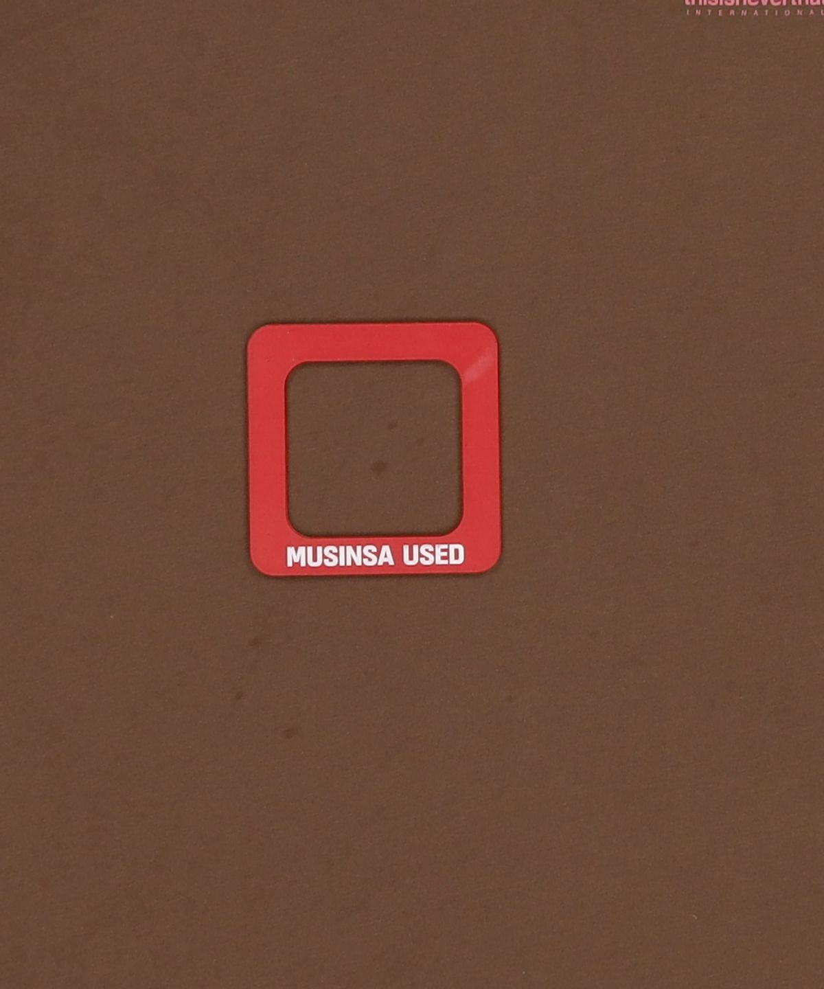 디스이즈네버댓(THISISNEVERTHAT) INTL. Logo Tee Brown L