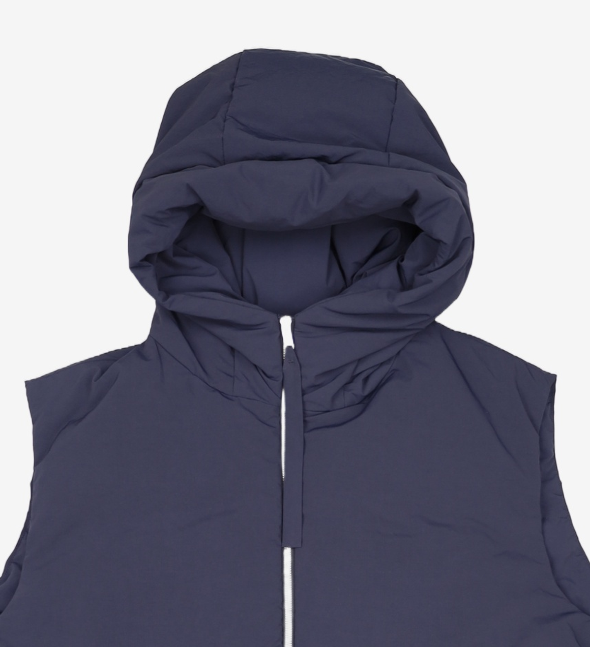 질 샌더(JIL SANDER) 패디드 후드 다운 베스트 - 네이비 / J47AF0011J70008402 50