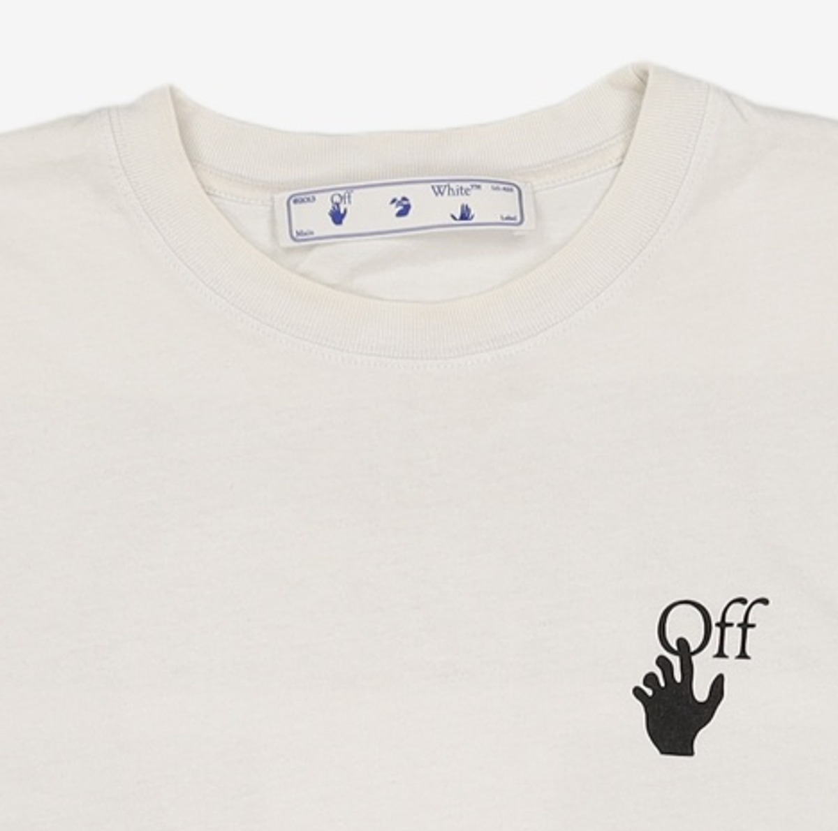 오프화이트(OFF-WHITE) 21fw  오버 반팔 티셔츠/OMAA038F21JER0021084 XS