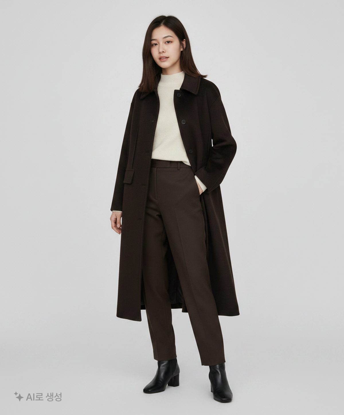 아위(AHWE) 겨울 싱글 코트 L