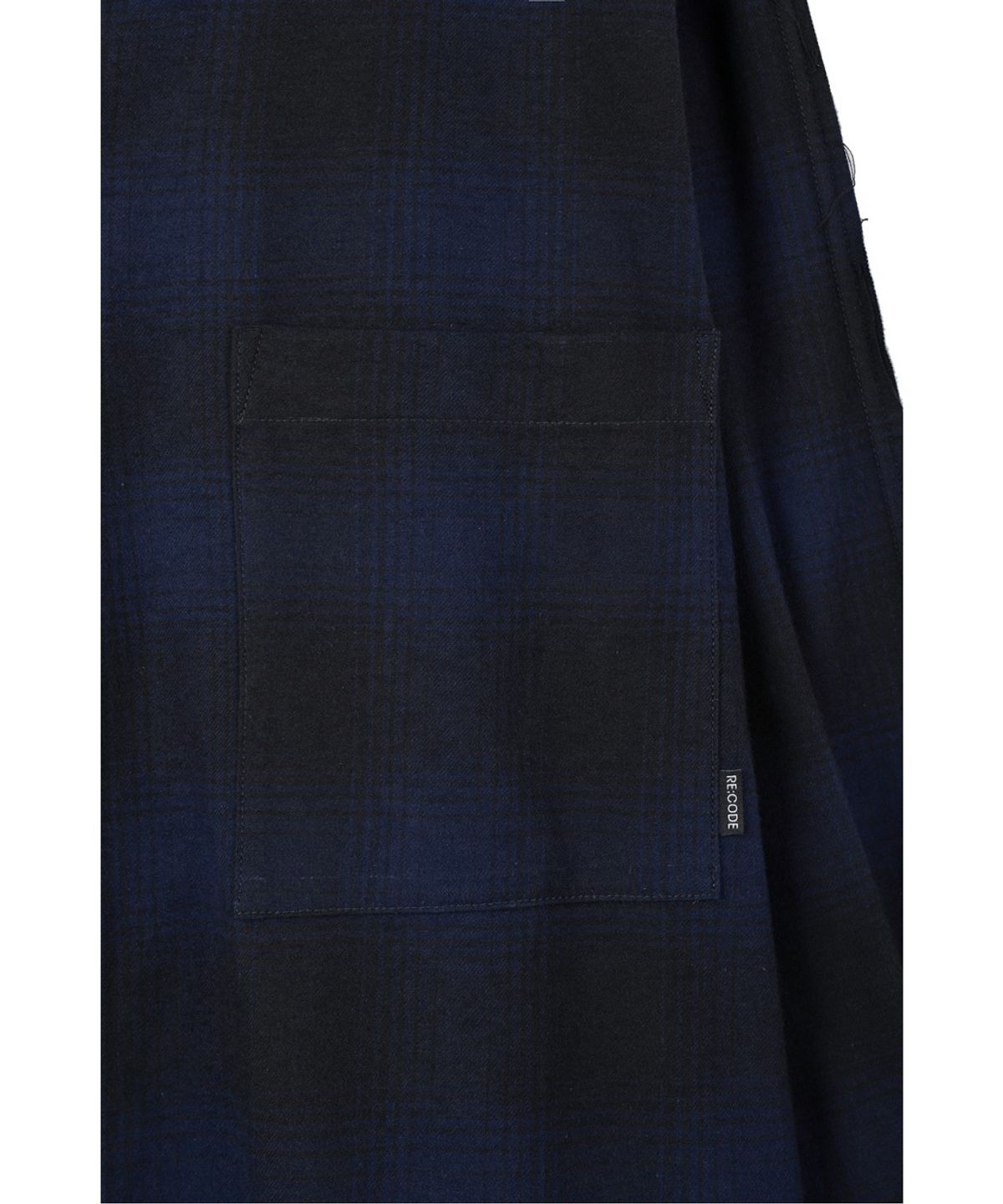 래코드(RECODE) Mixed T-Shirt Check Shirt RKSAA26653NYX
