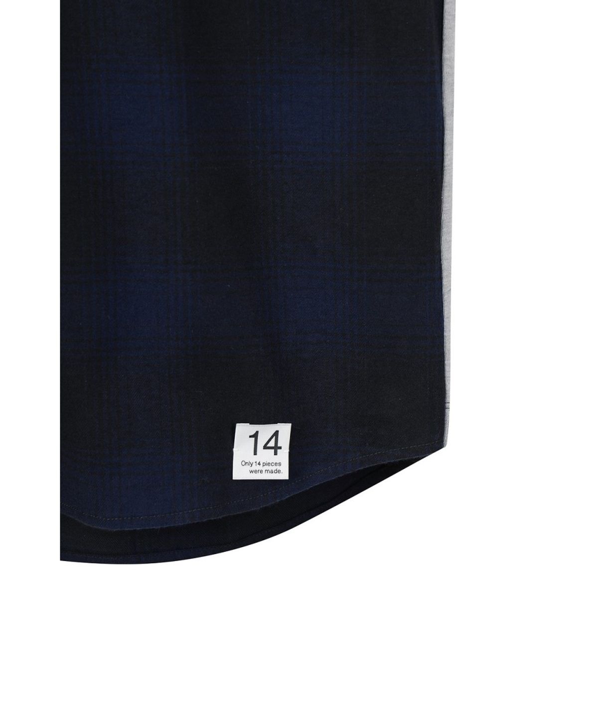 래코드(RECODE) Mixed T-Shirt Check Shirt RKSAA26653NYX