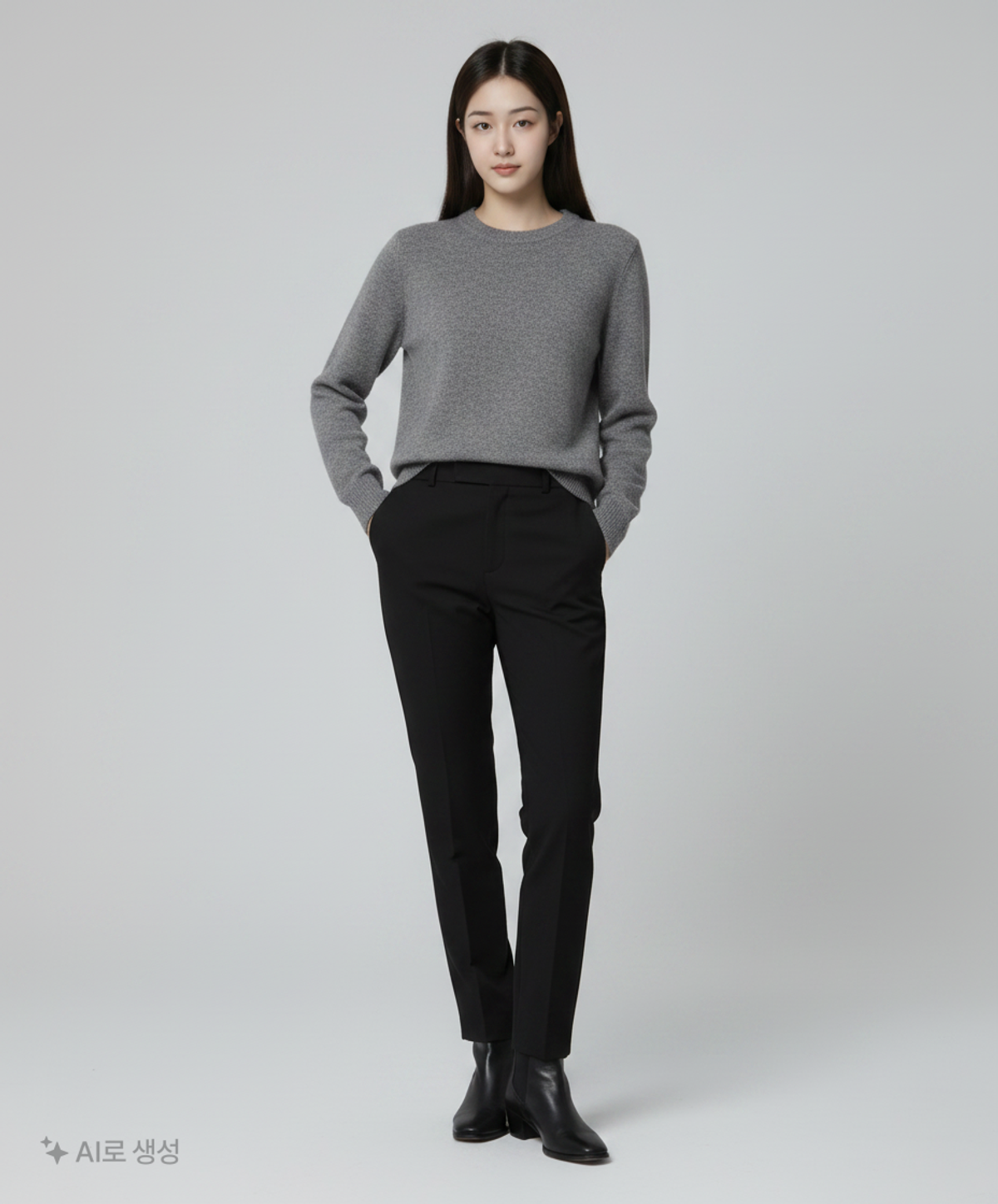 메종 마르지엘라(MAISON MARGIELA) 여성 풀오버 니트 - 그레이 멜란지 / XS51HA1202S18142852M M