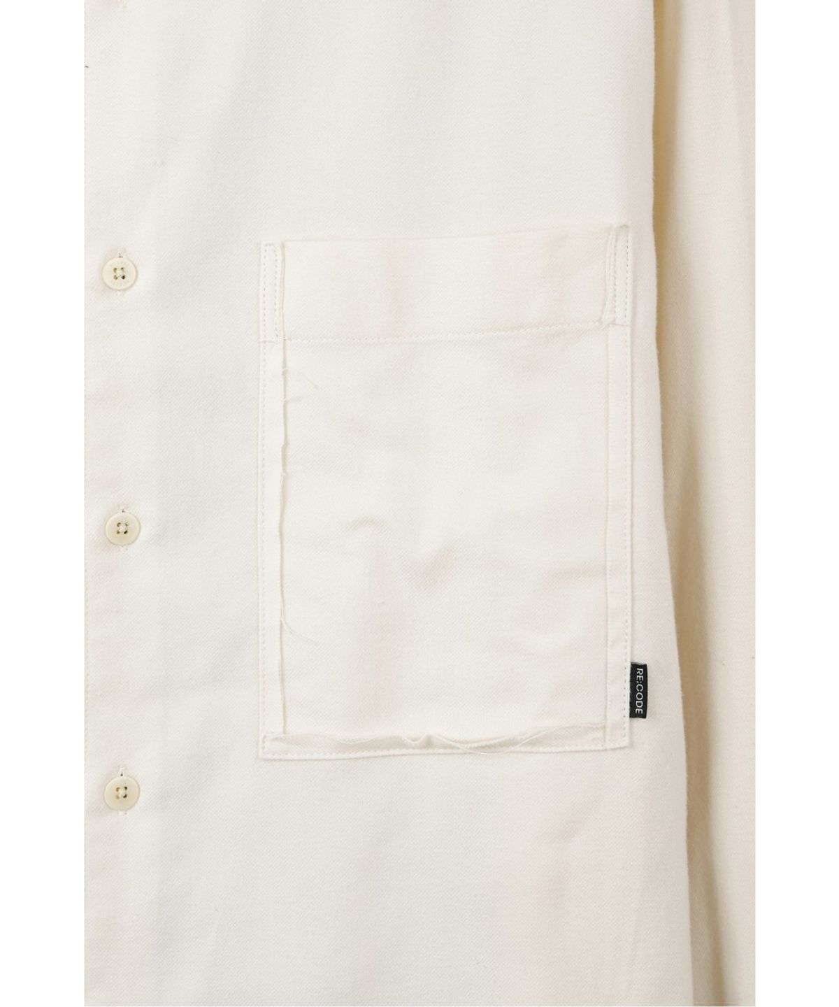 래코드(RECODE) Split-Check Shirt RKSAA26651IVX