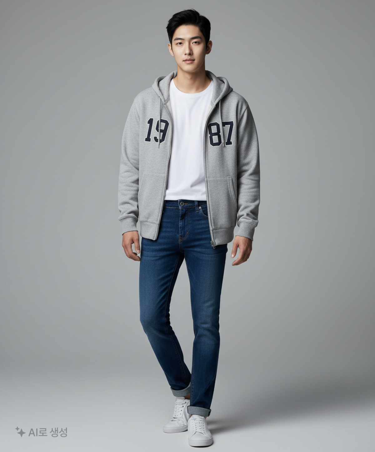 엠엠엘지(MMLG) [Mmlg] 1987 HOOD ZIP (EVERY GREY) M