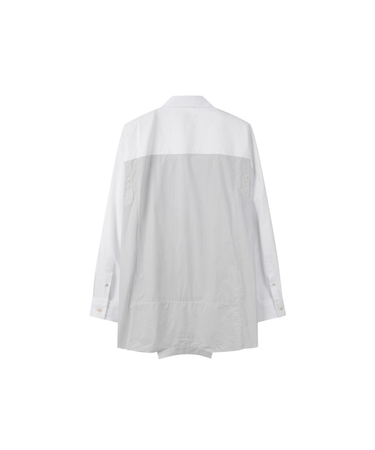 래코드(RECODE) Upside-Down Stripe-Mixed Shirt RKSAA26609WHX