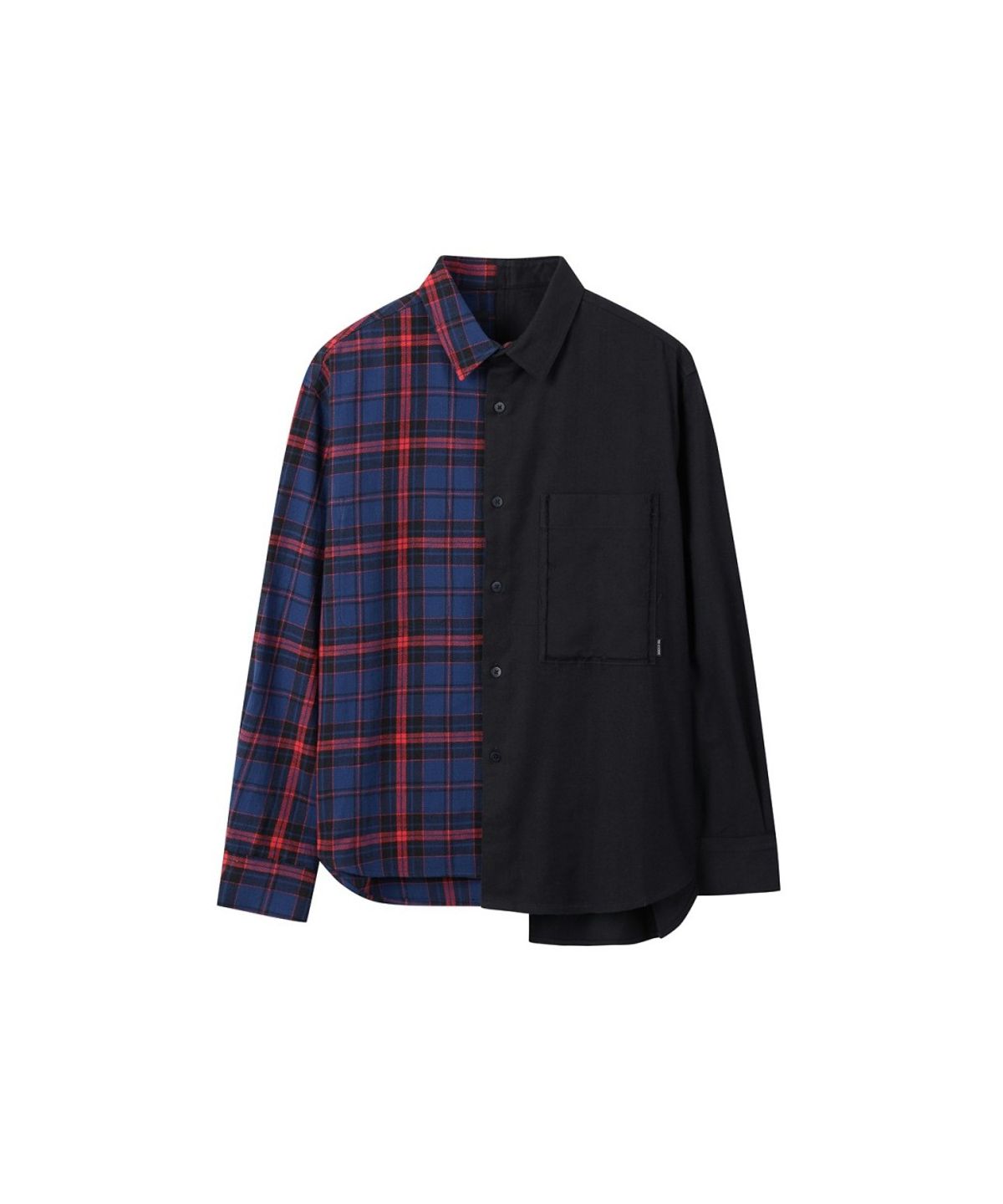 래코드(RECODE) Split-Check Shirt RKSAA26651BKX