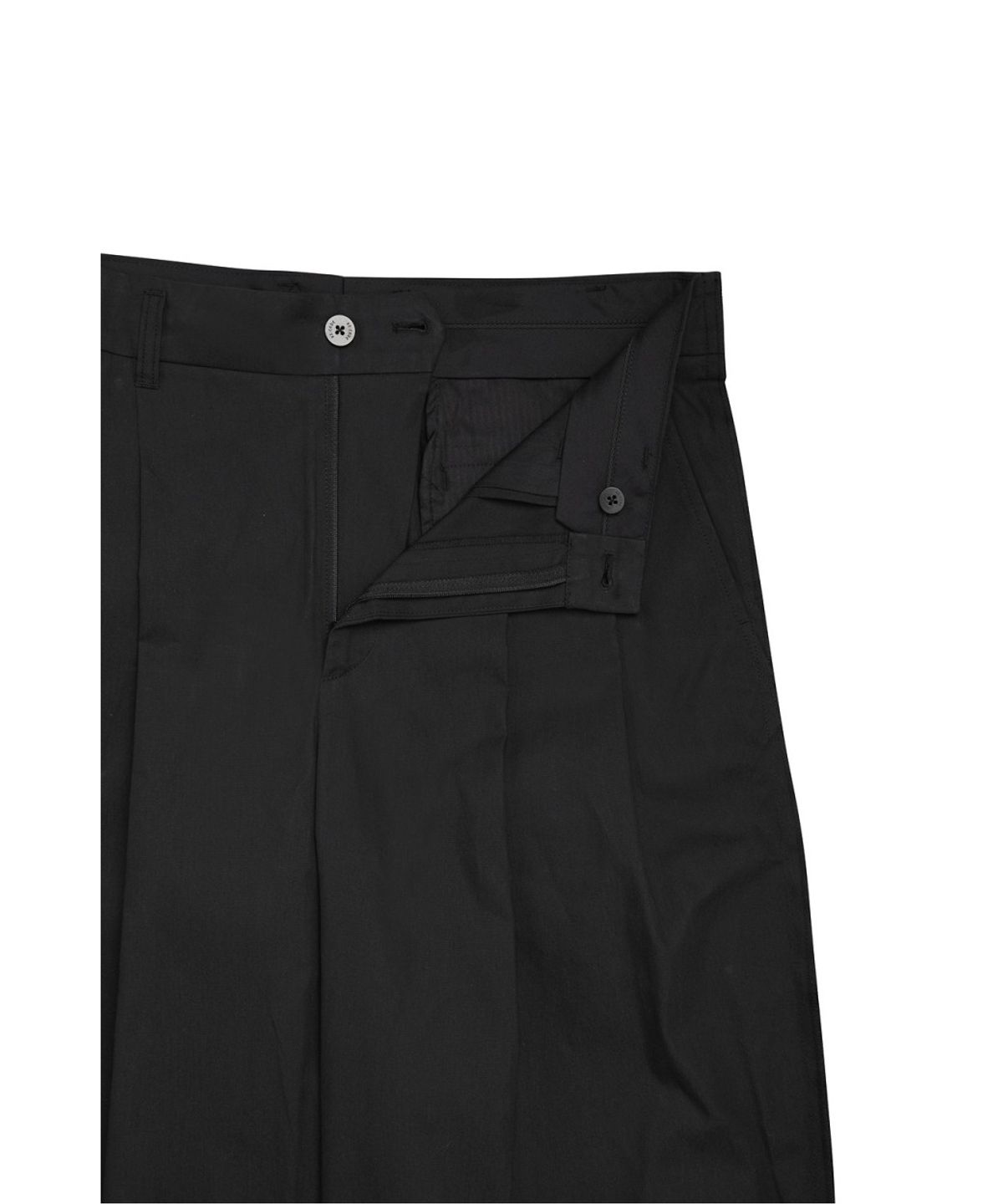 래코드(RECODE) Sleeve-Patched Chino Pants RKPAA26671BKX