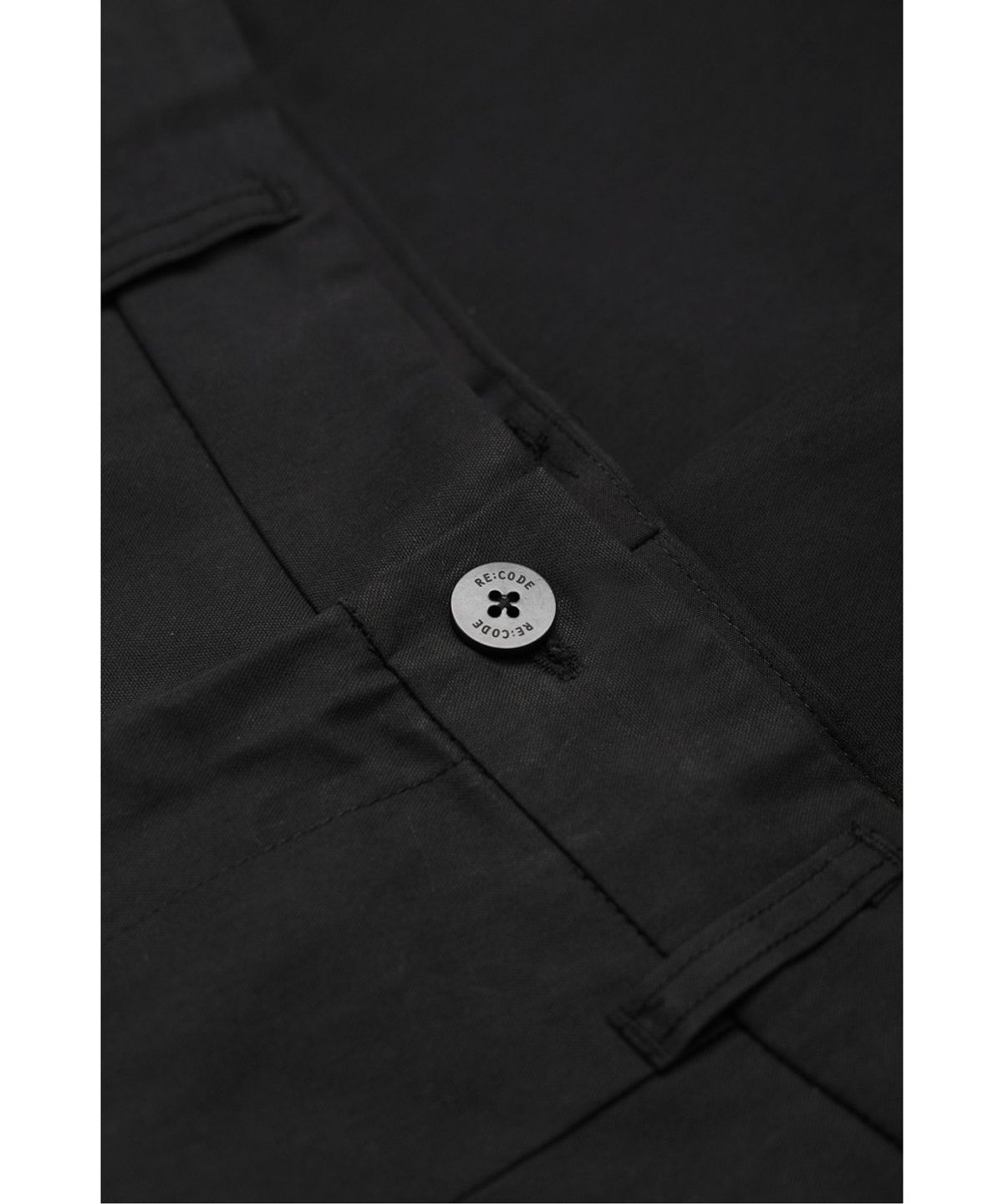 래코드(RECODE) Sleeve-Patched Chino Pants RKPAA26671BKX