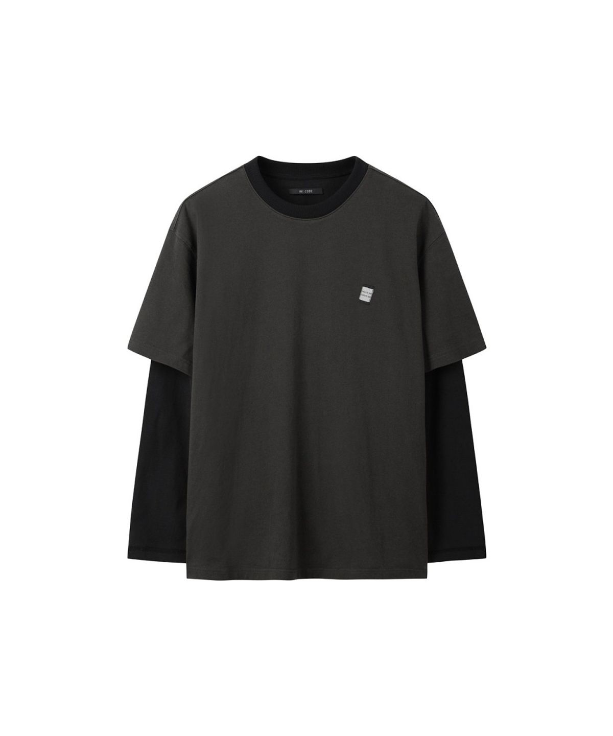 래코드(RECODE) Layered Reversible Long-Sleeve Tee RKTAA26627GYX