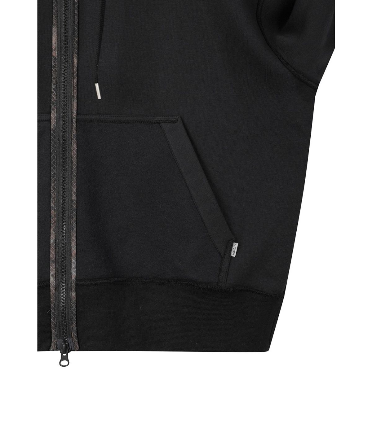 래코드(RECODE) Inside-Out Zip-Up Hoodie RKTAA26662BKX