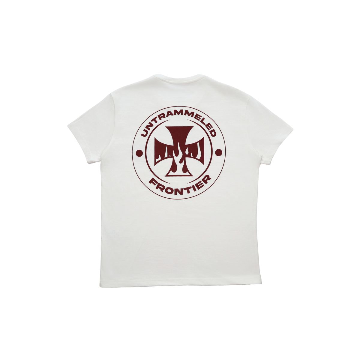 언트레멀드(UNTRAMMELED) FRONTIER SLIM FIT T-SHIRT - CREAM