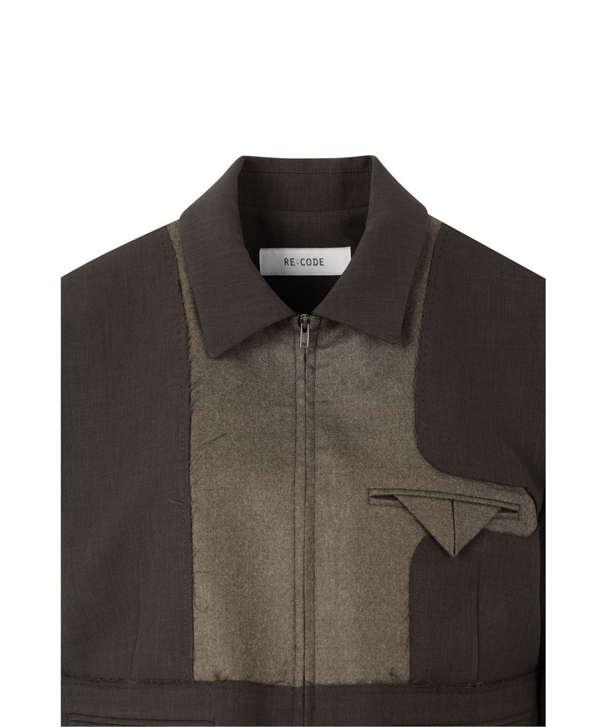 래코드(RECODE) Inside-Out Crop Jacket RQJAA26513BRX
