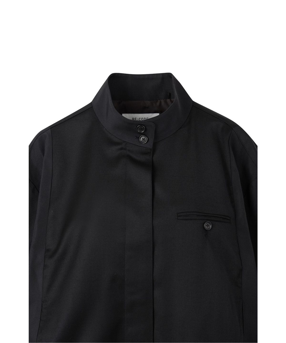 래코드(RECODE) Back Trouser Detail Harrington Jacket RQUAA26505BKX