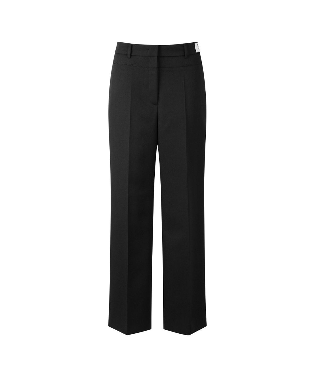 래코드(RECODE) Layered Raw-Edged Trousers RQPAA26547BKX