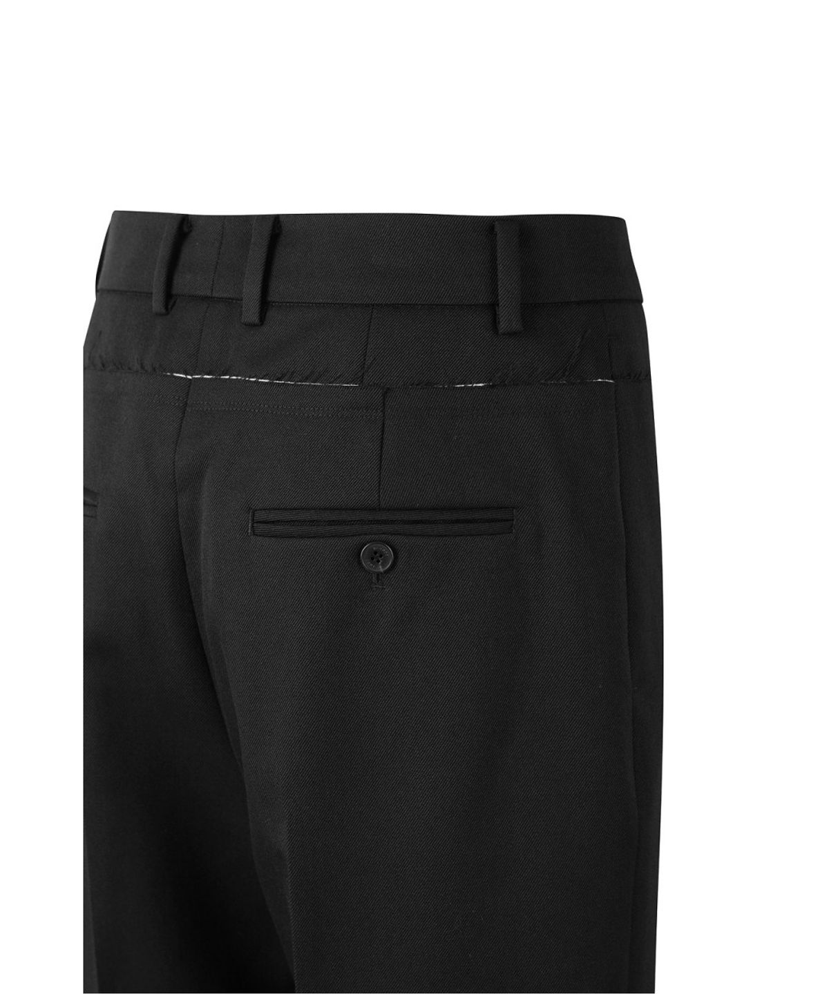 래코드(RECODE) Layered Raw-Edged Trousers RQPAA26547BKX