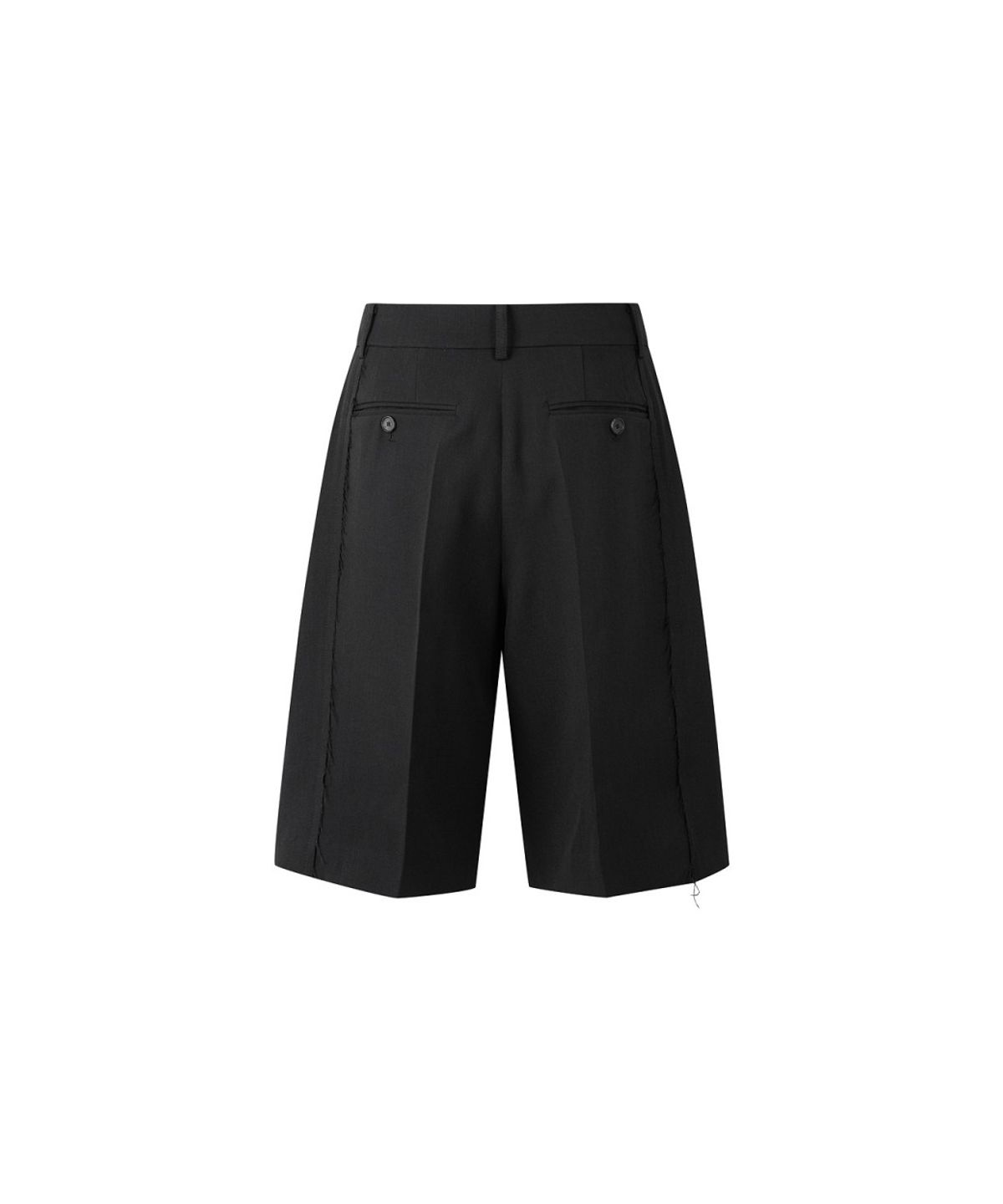 래코드(RECODE) Back Raw Edge Bermuda Shorts  RQPAA26546BKX