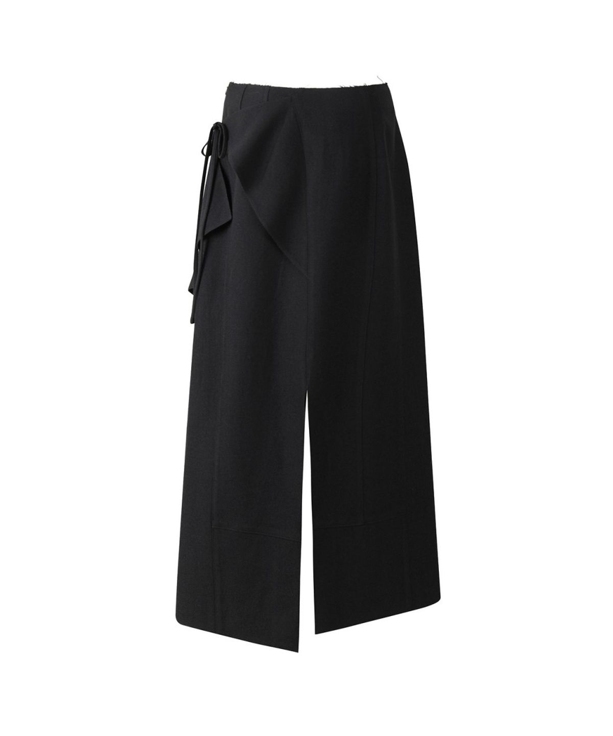 래코드(RECODE) Asymmetric Wrap Skirt RQKAA26597BKX