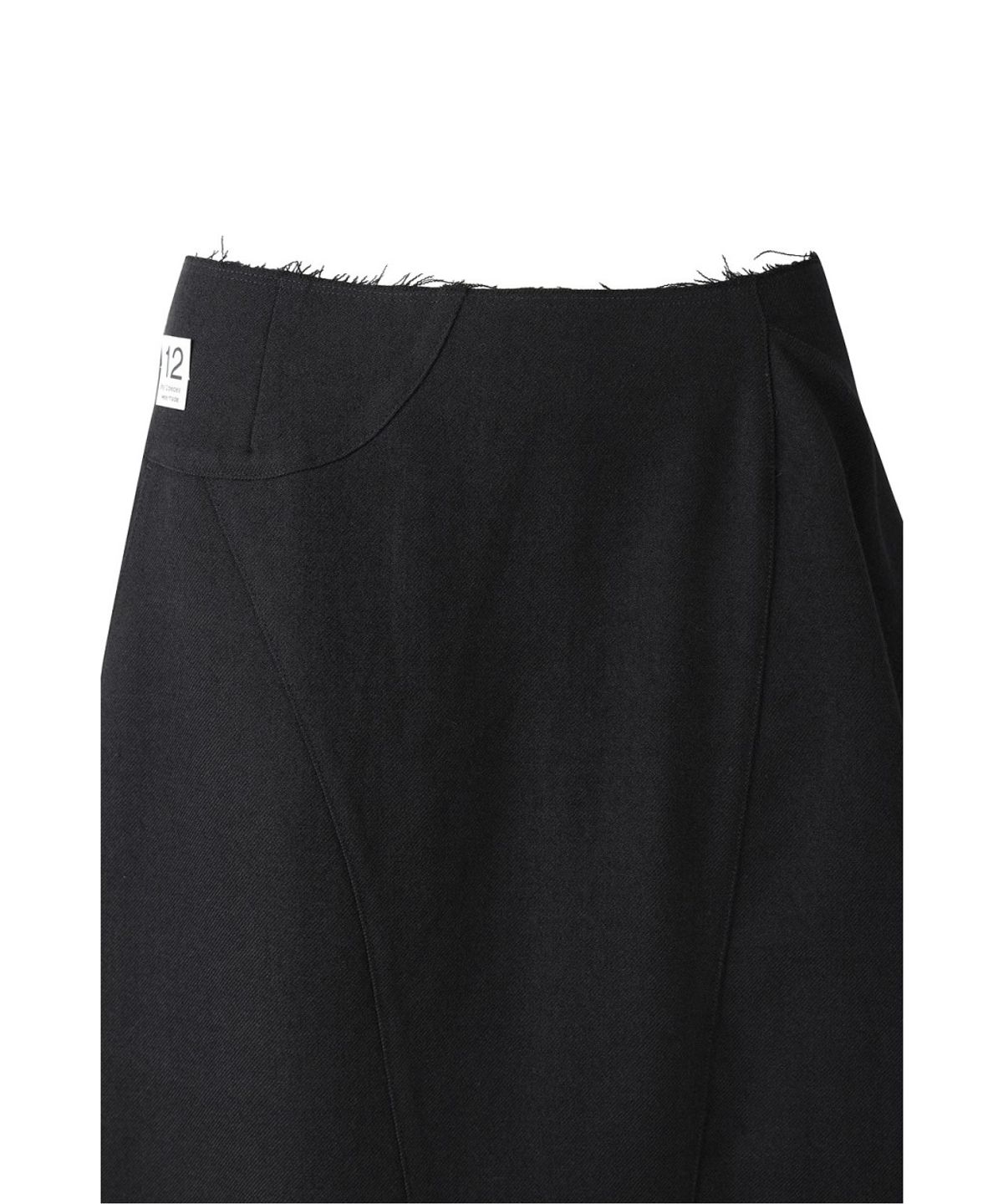 래코드(RECODE) Asymmetric Wrap Skirt RQKAA26597BKX