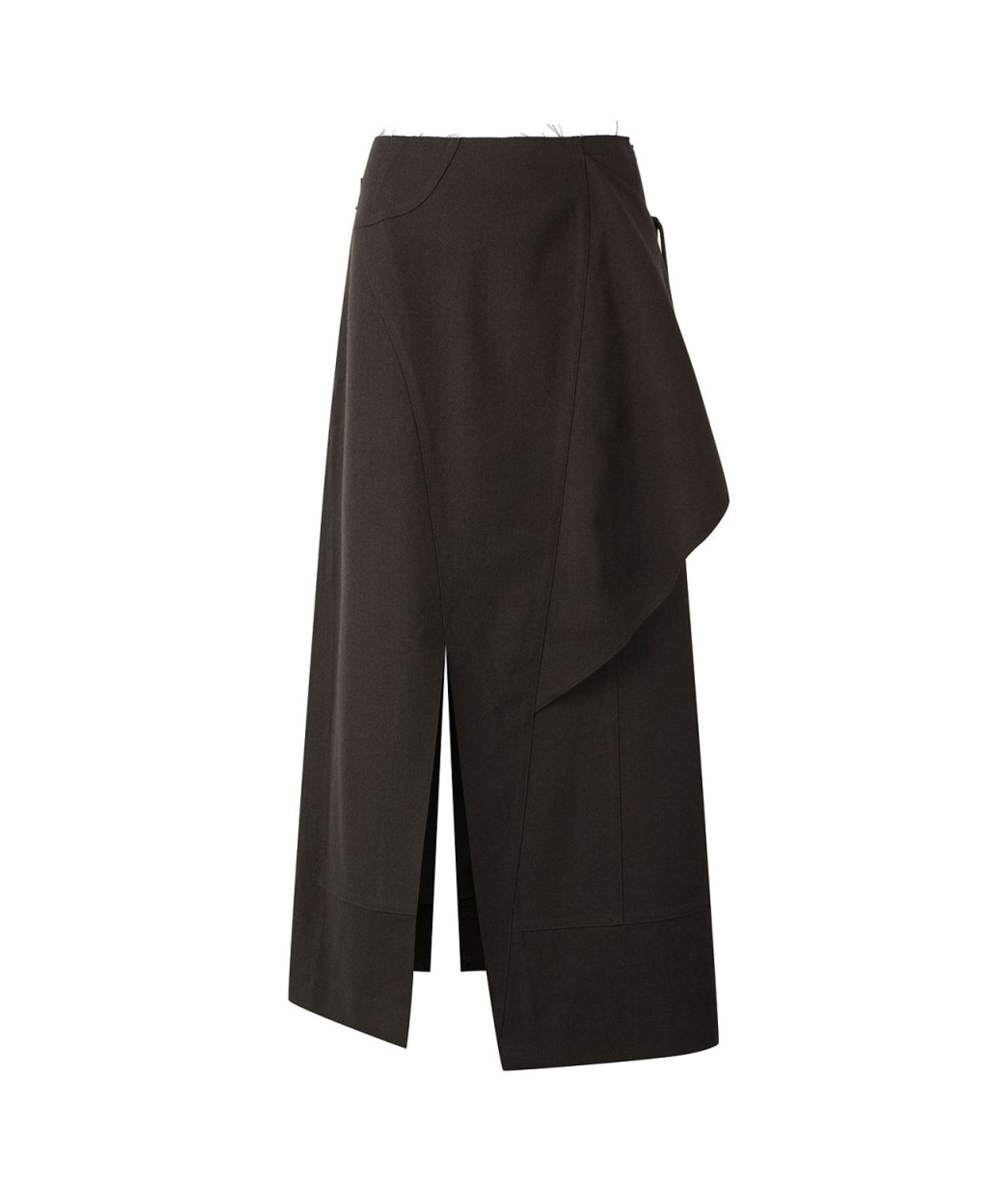 래코드(RECODE) Asymmetric Wrap Skirt RQKAA26597BRX