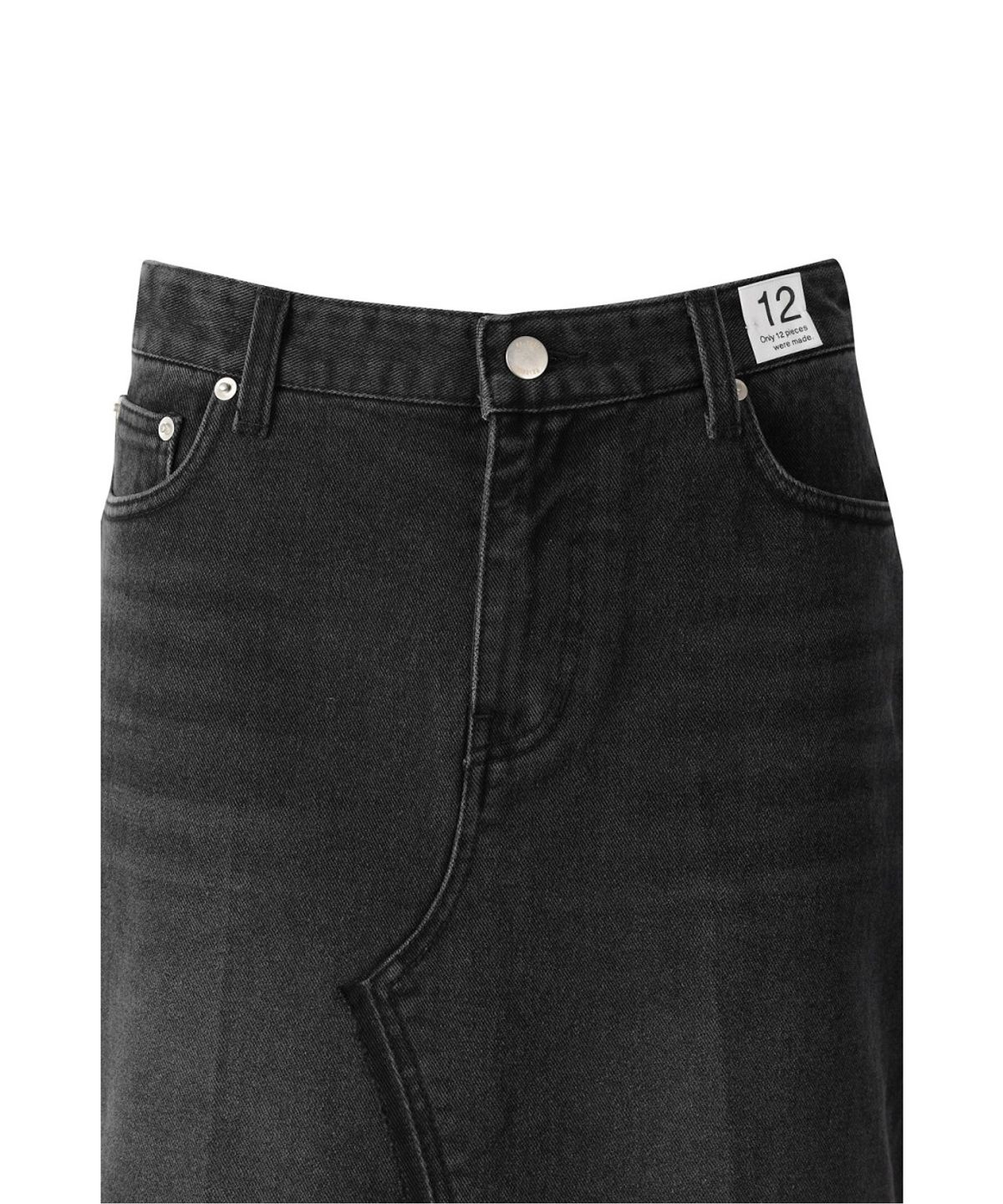 래코드(RECODE) Inside-Out Denim Skirt RQKAA26540BKX