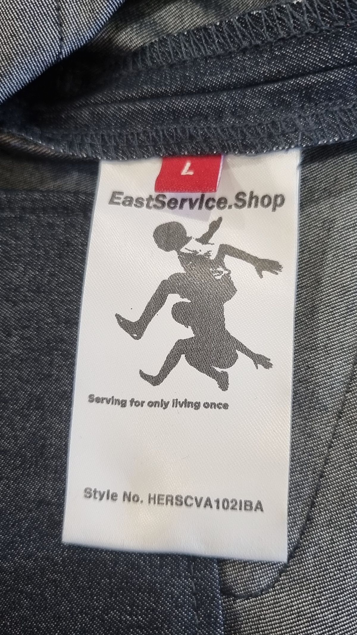 이스트서비스샵(eastserviceshop) 멀티 버튼 실키 코튼 베스트 - 인디고 블루 L