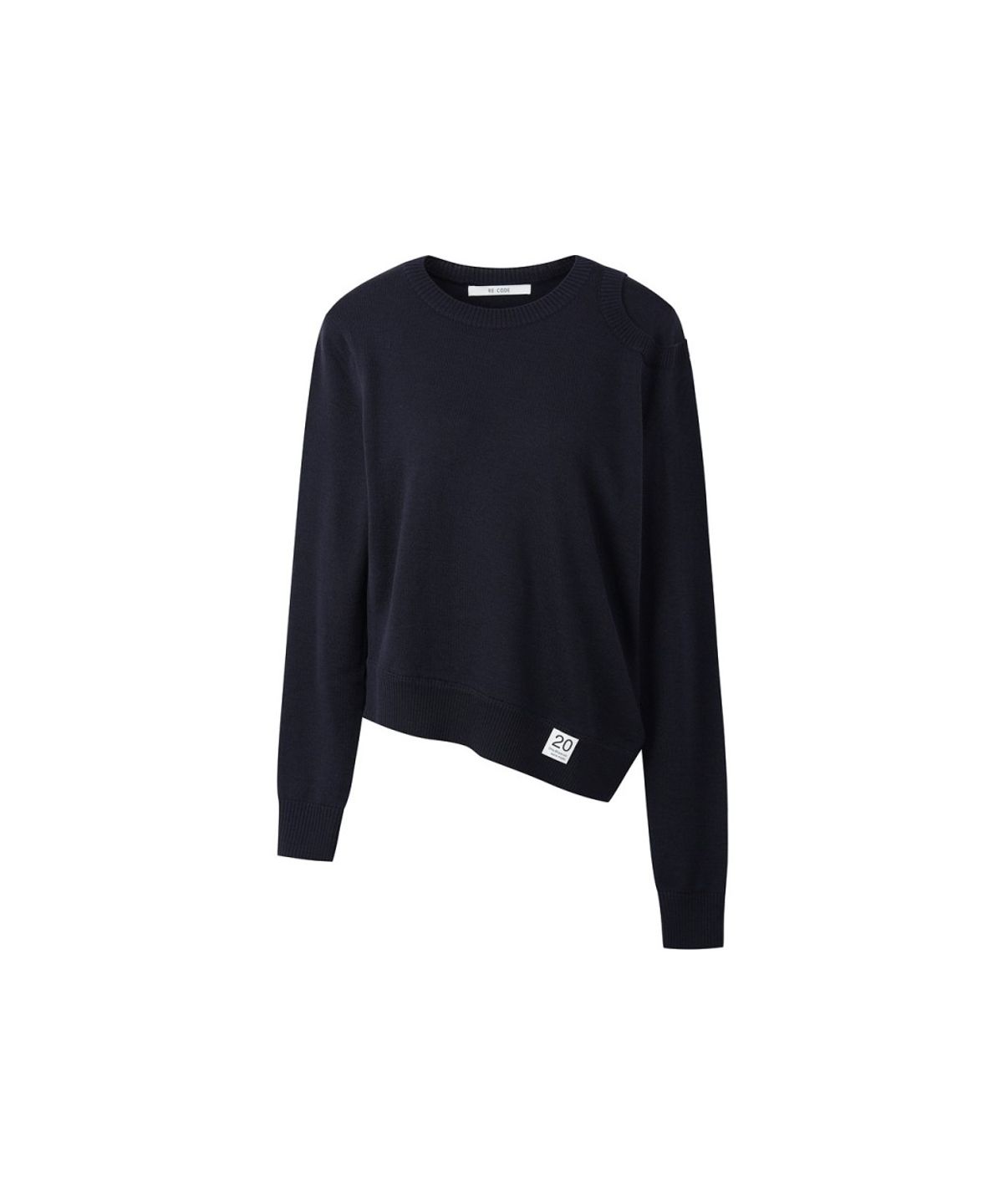 래코드(RECODE) Asymmetric Panel Knit Top RQWAA26532NYX