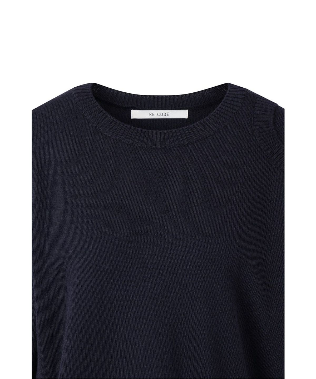 래코드(RECODE) Asymmetric Panel Knit Top RQWAA26532NYX