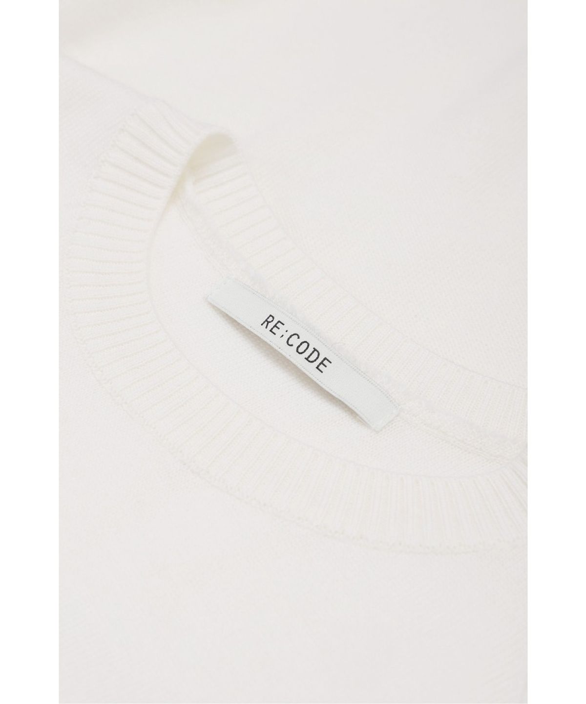 래코드(RECODE) Asymmetric Panel Knit Top RQWAA26532IVX