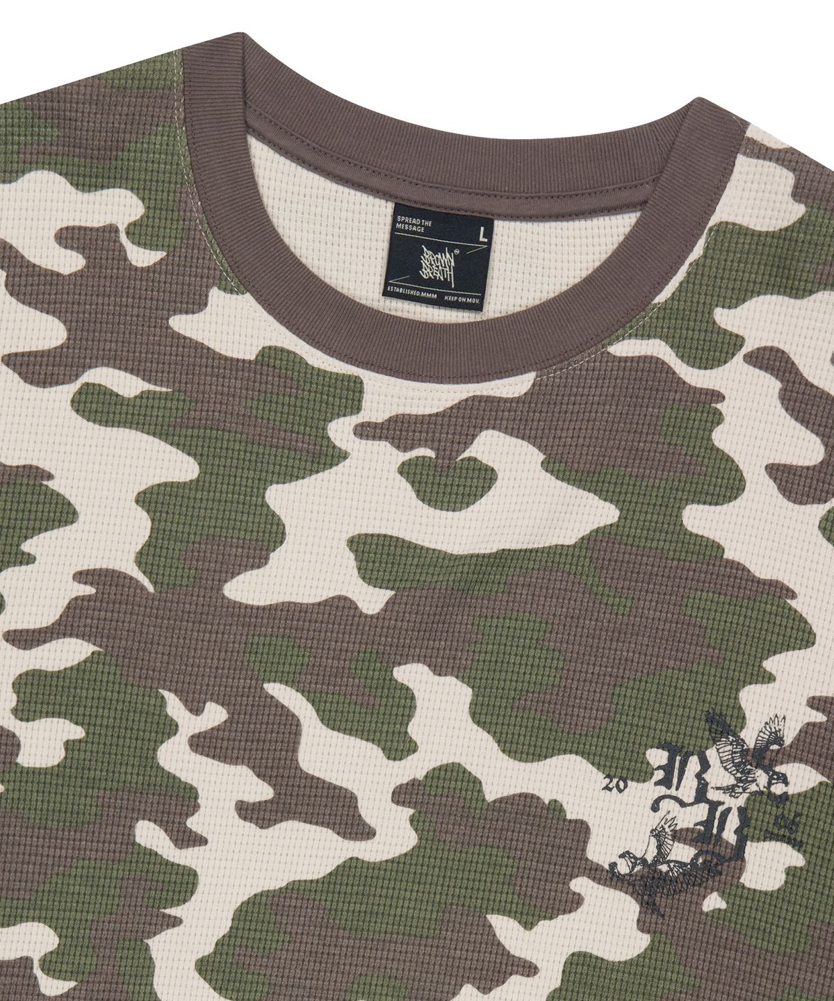 브라운브레스(BROWNBREATH) CAMO WAFFLE LONGSLEEVE (2colors)