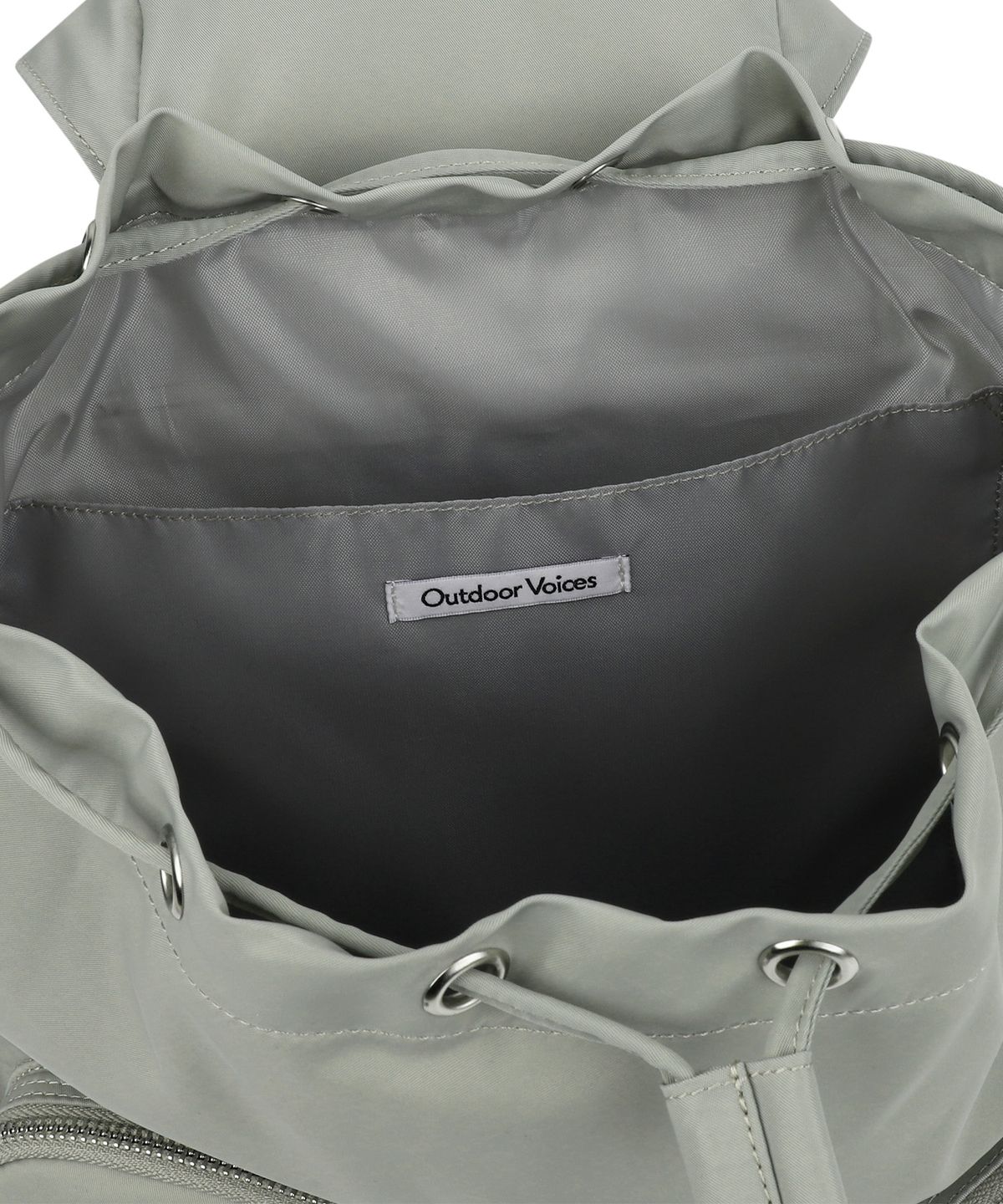 아웃도어 보이스(OUTDOOR VOICES) MERCER NYLON BACKPACK (GRAY MINT)