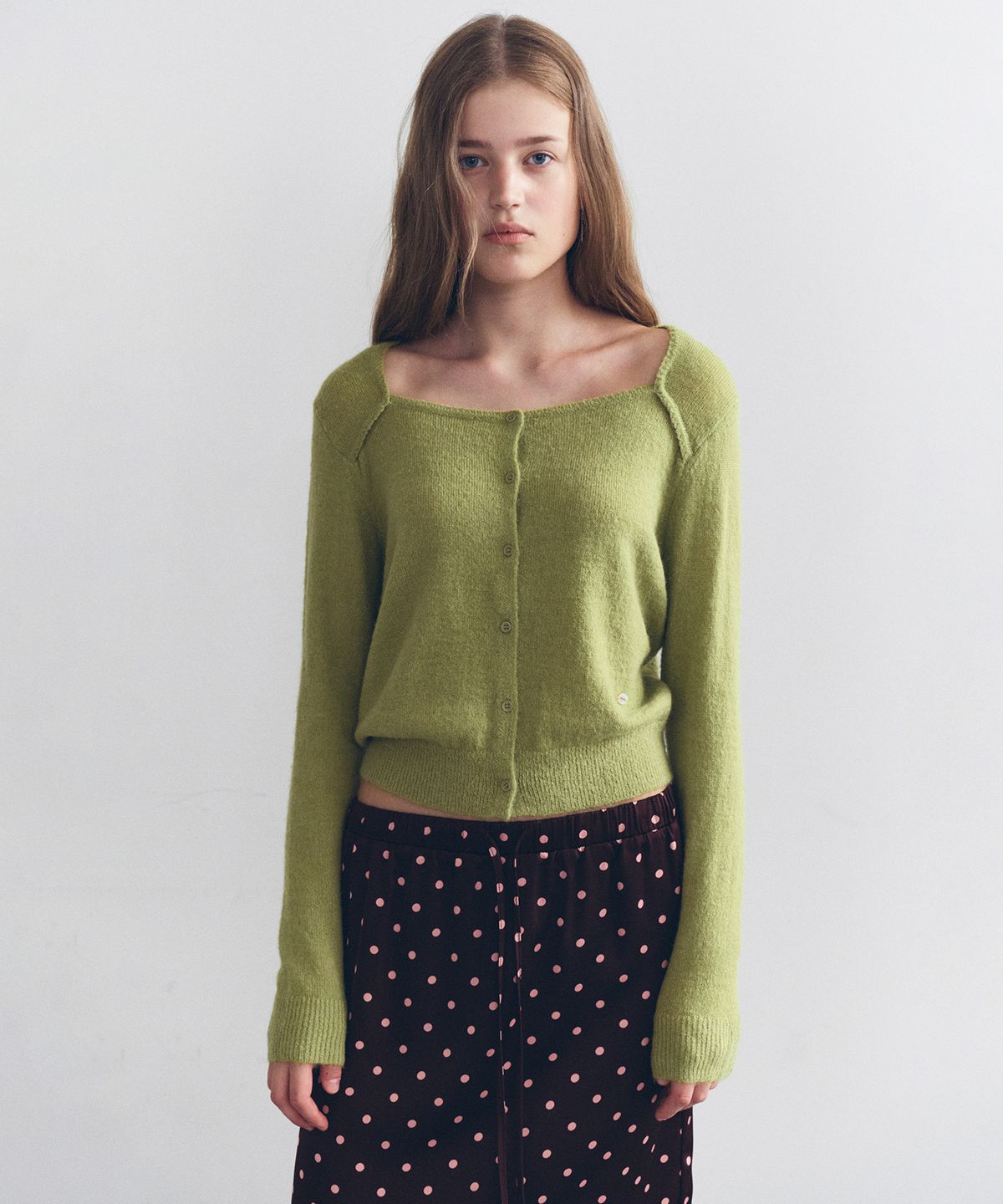 로라로라(ROLAROLA) FEMININE CARDIGAN OLIVE