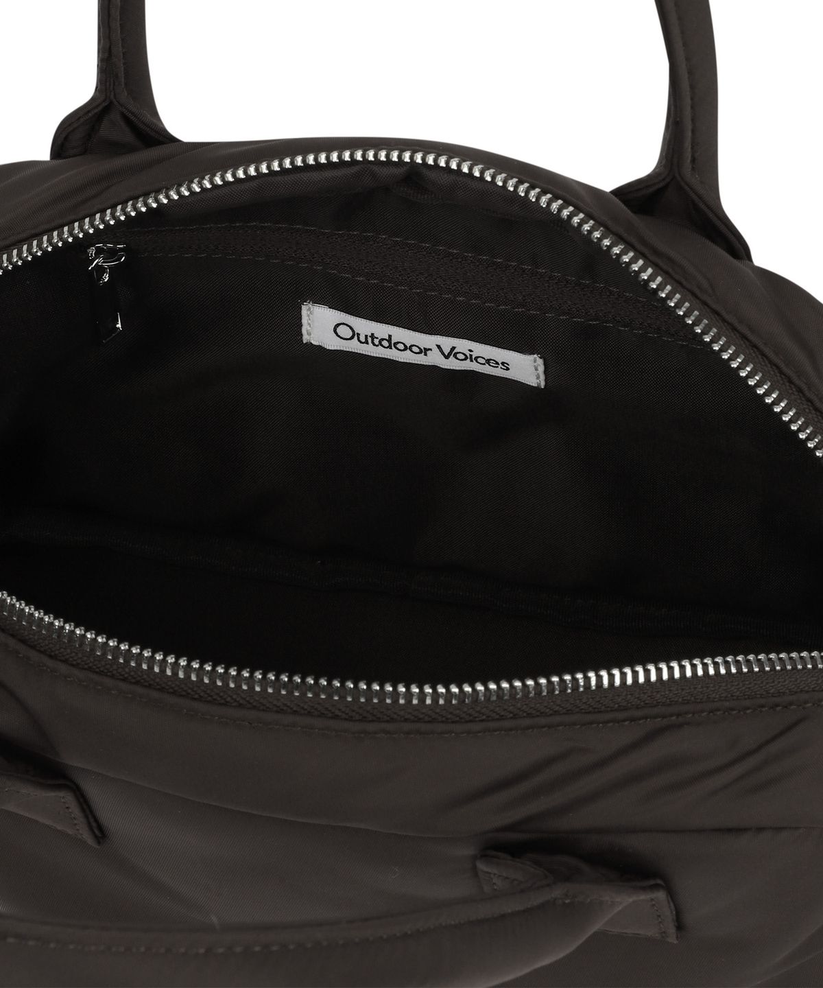 아웃도어 보이스(OUTDOOR VOICES) MERCER PADDED TOTE BAG (BROWN)