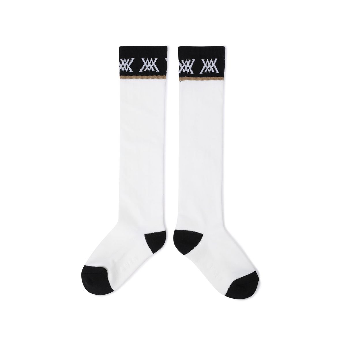 어뉴골프(ANEW GOLF) WOMEN COLOR BLOCK KNEE SOCKS_WH
