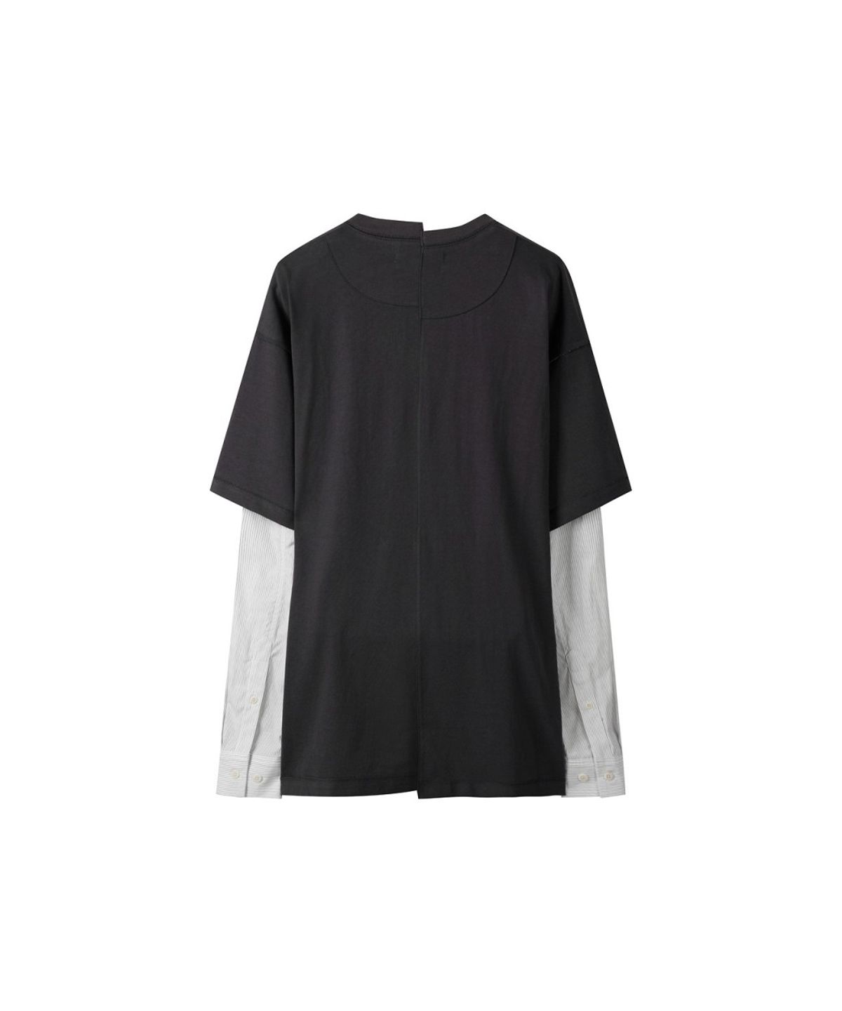래코드(RECODE) Layered Shirt-Sleeve Tee RQTAA26523GYX