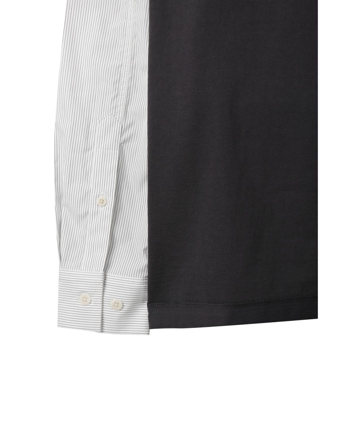 래코드(RECODE) Layered Shirt-Sleeve Tee RQTAA26523GYX