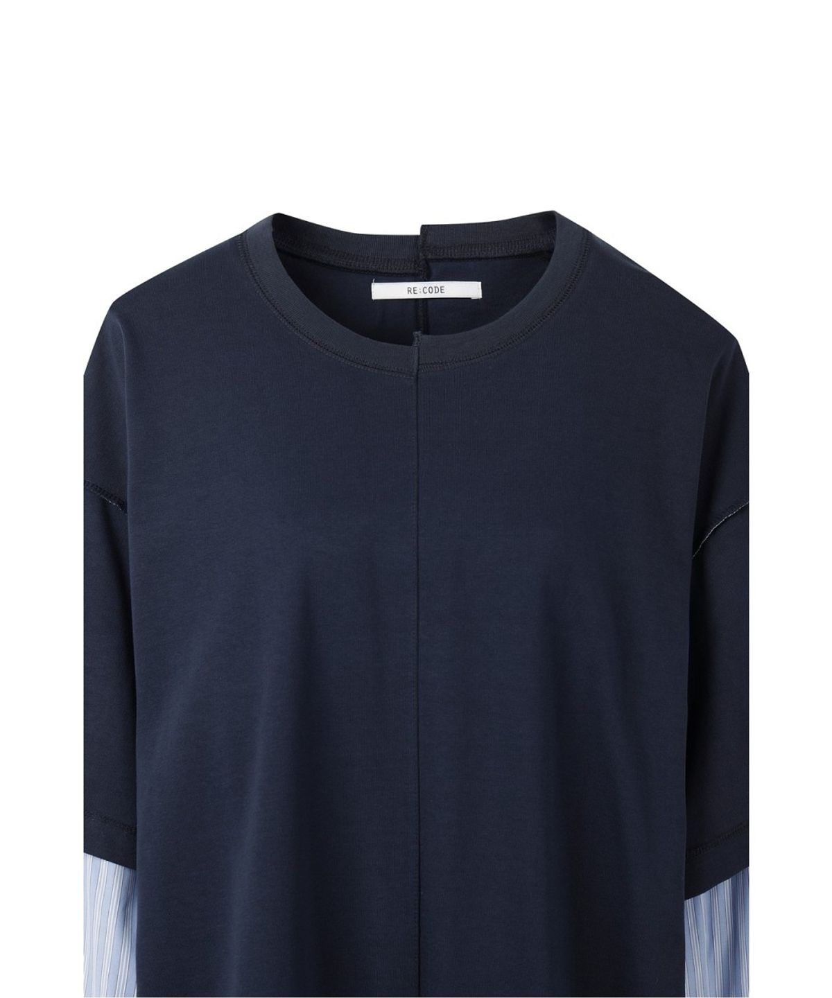 래코드(RECODE) Layered Shirt-Sleeve Tee RQTAA26523NYX