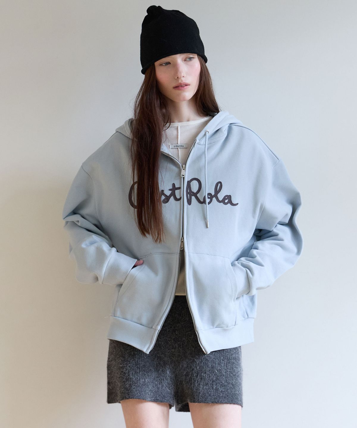 로라로라(ROLAROLA) CEST ROLA HOOD ZIP UP BLUE