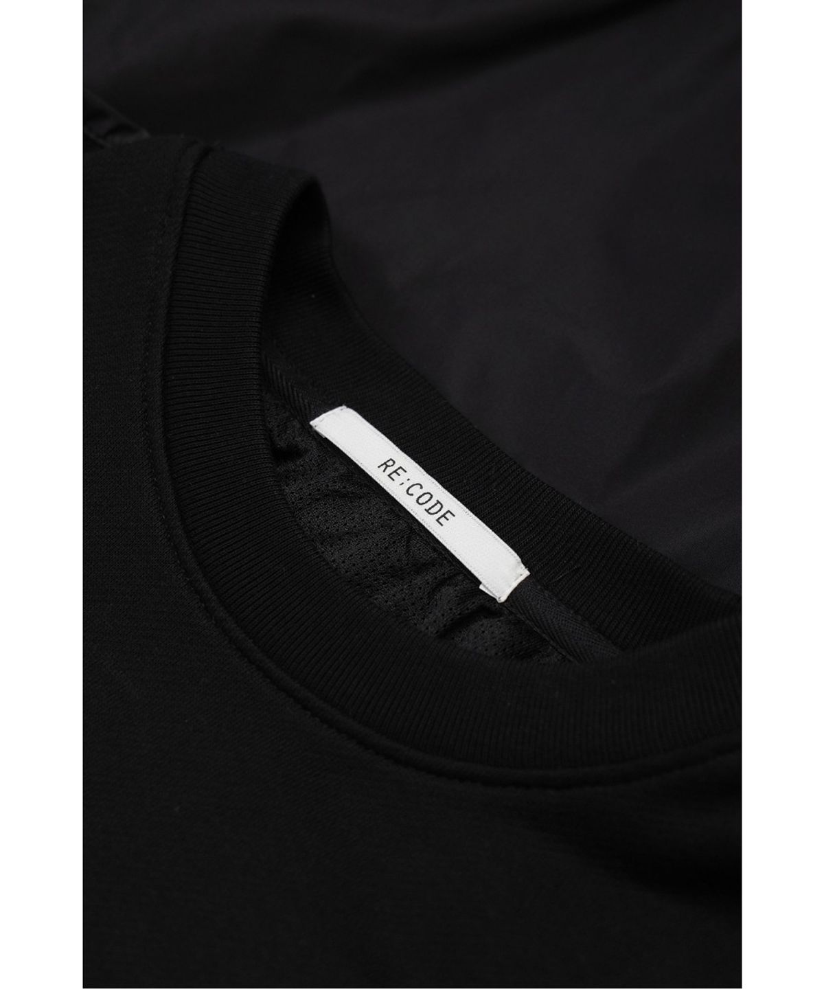 래코드(RECODE) Back Trouser Detail Sweatshirt RQTAA26526BKX