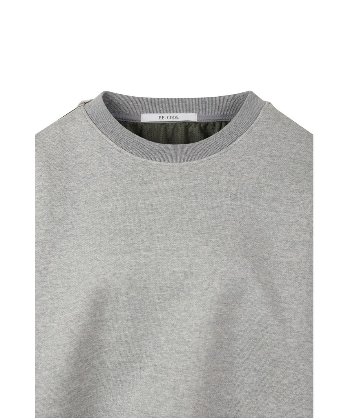 래코드(RECODE) Back Trouser Detail Sweatshirt RQTAA26526GYX